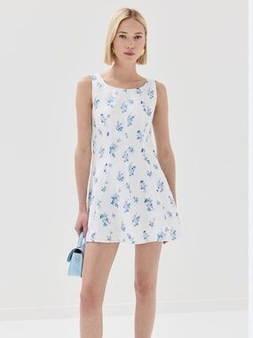NWT REFORMATION Amorette Linen Dress, Delicacy, size 4
